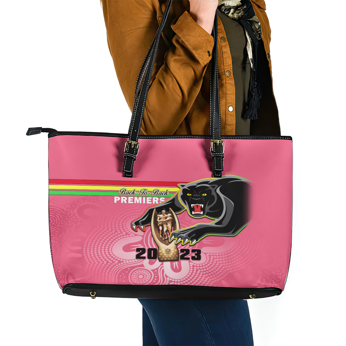 personalised-panthers-leather-tote-bag-premiers-back-to-back-2023-pink-version