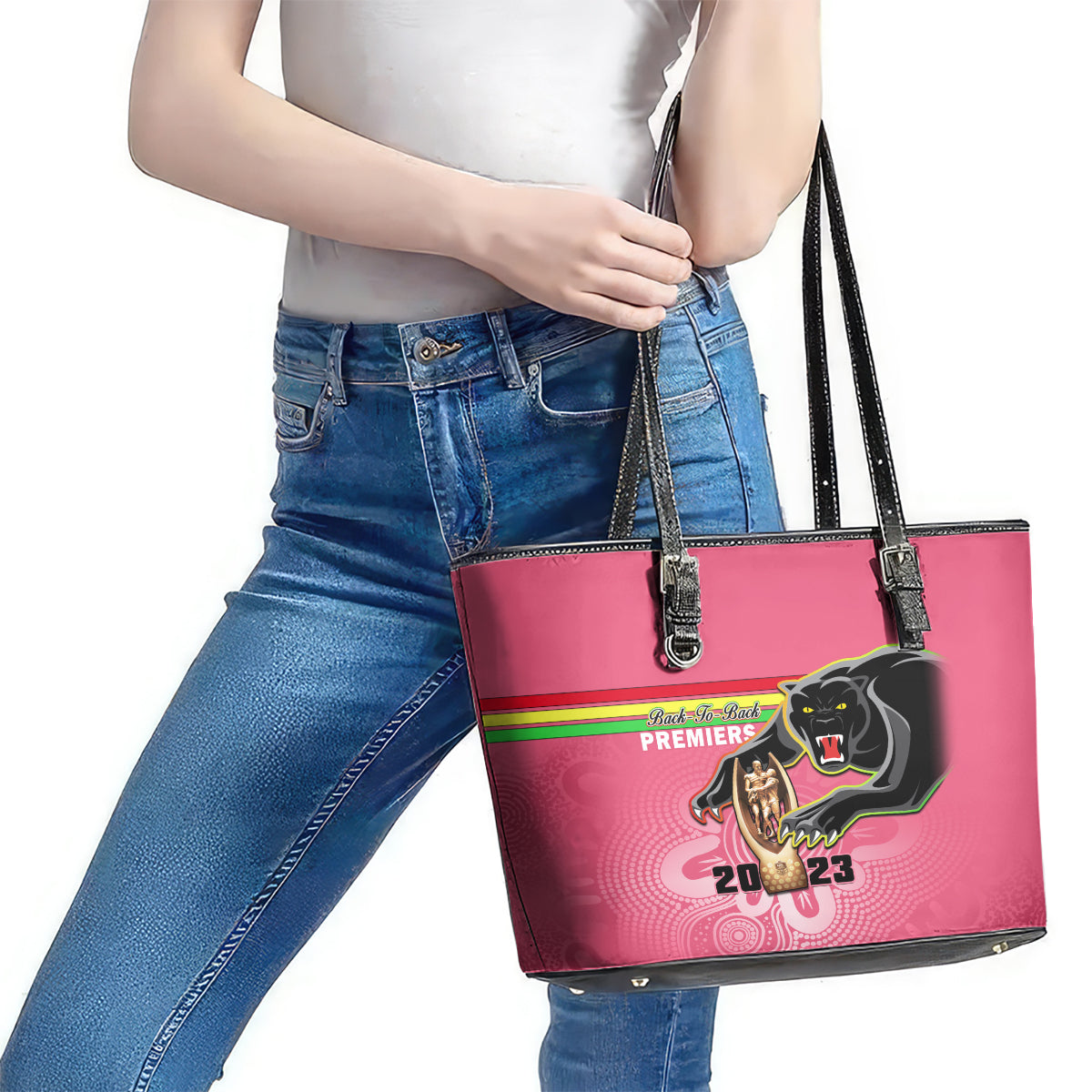 personalised-panthers-leather-tote-bag-premiers-back-to-back-2023-pink-version