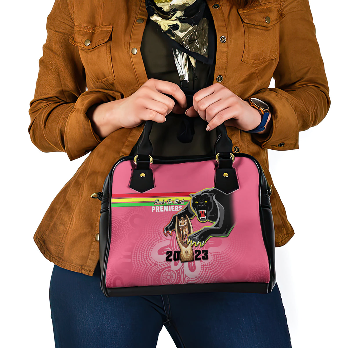 personalised-panthers-shoulder-handbag-premiers-back-to-back-2023-pink-version