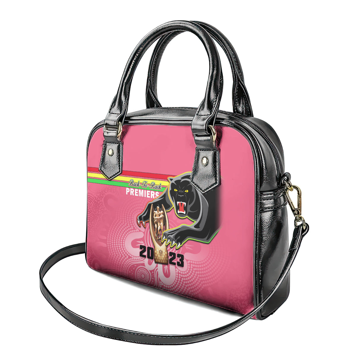 personalised-panthers-shoulder-handbag-premiers-back-to-back-2023-pink-version