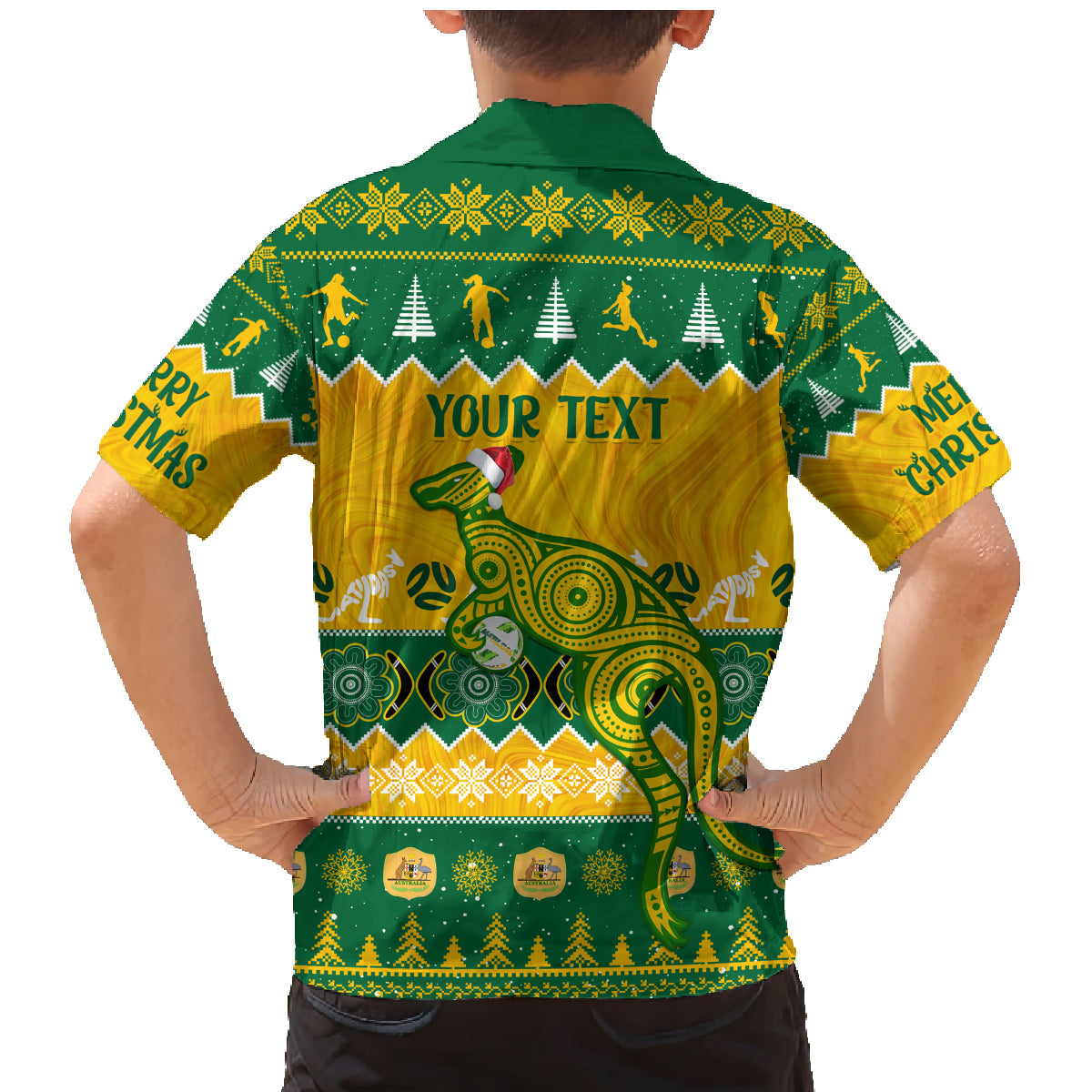 personalised-australia-soccer-christmas-family-matching-mermaid-dress-and-hawaiian-shirt-all-i-want-for-xmas-is-matildas