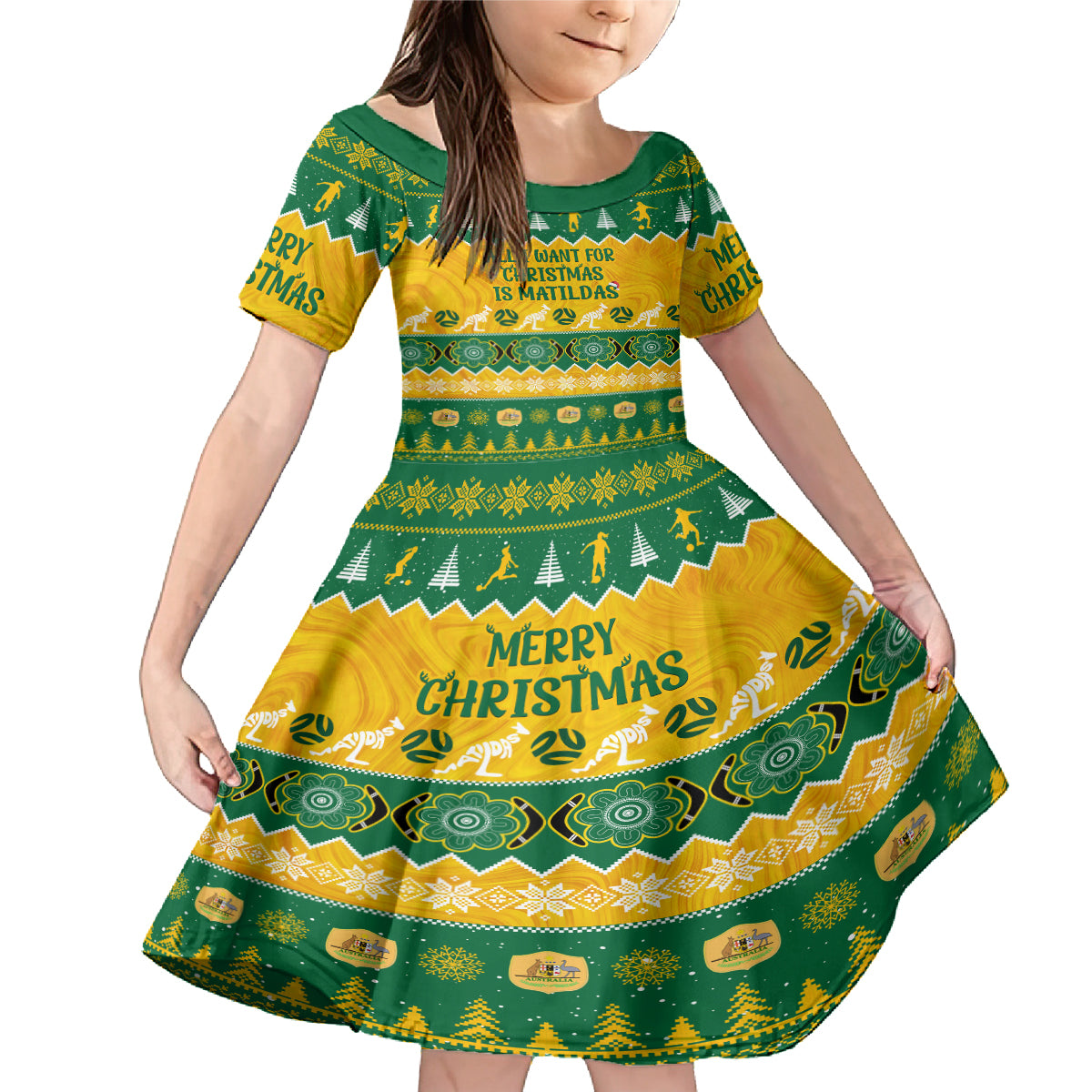 personalised-australia-soccer-christmas-family-matching-mermaid-dress-and-hawaiian-shirt-all-i-want-for-xmas-is-matildas