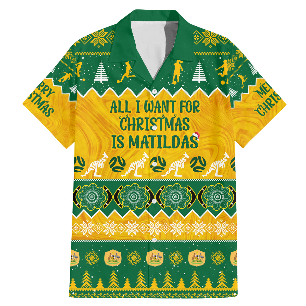 personalised-australia-soccer-christmas-family-matching-mermaid-dress-and-hawaiian-shirt-all-i-want-for-xmas-is-matildas