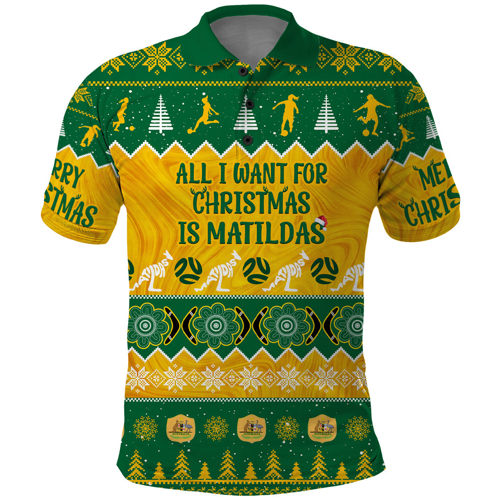 personalised-australia-soccer-christmas-polo-shirt-all-i-want-for-xmas-is-matildas