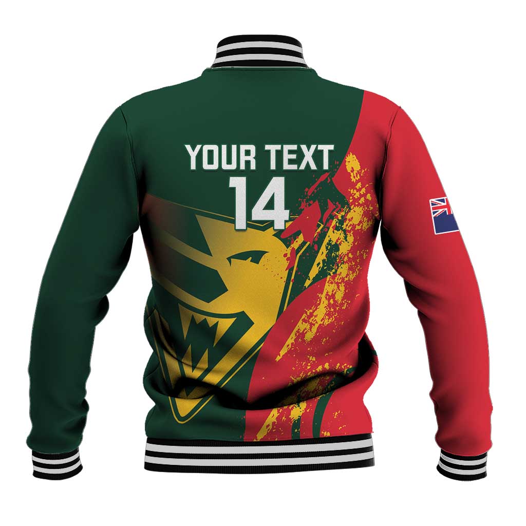 Custom Australia Tasmania Cricket Baseball Jacket Go Tasmanian Tigers - Grunge Style