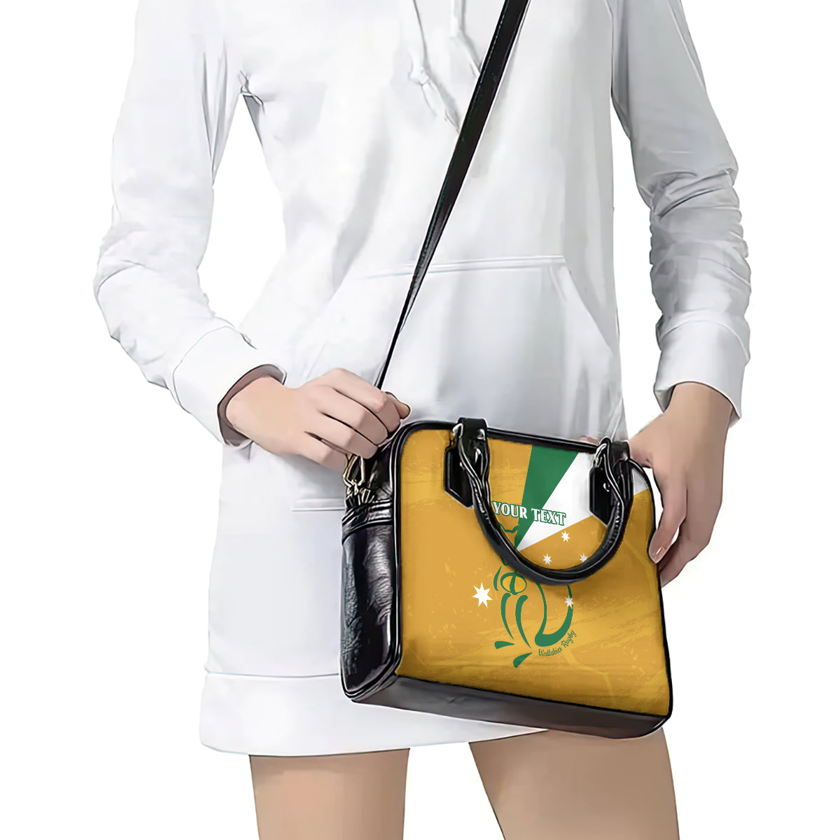 Custom Australia Rugby Shoulder Handbag 2024 Wallabies Grunge Style