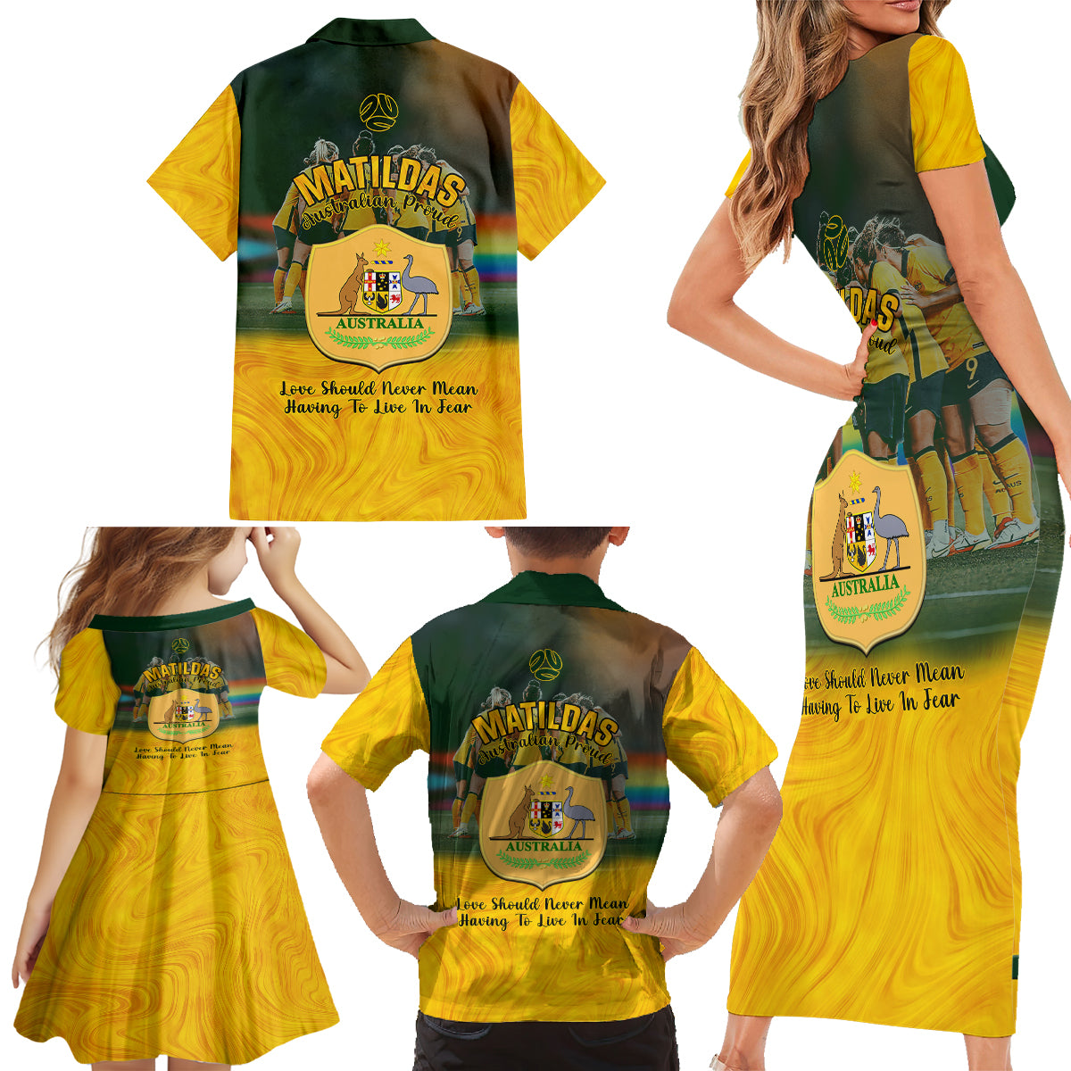 matildas-pride-family-matching-short-sleeve-bodycon-dress-and-hawaiian-shirt-lgbt-kangaroo-australian-proud