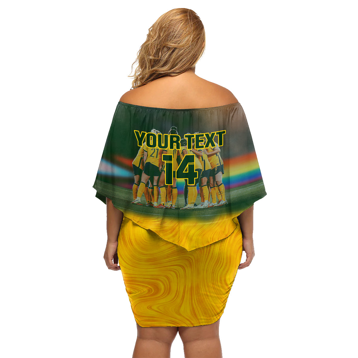 Custom Matildas Pride Family Matching Off Shoulder Short Dress and Hawaiian Shirt LGBT Kangaroo Australian Proud LT14