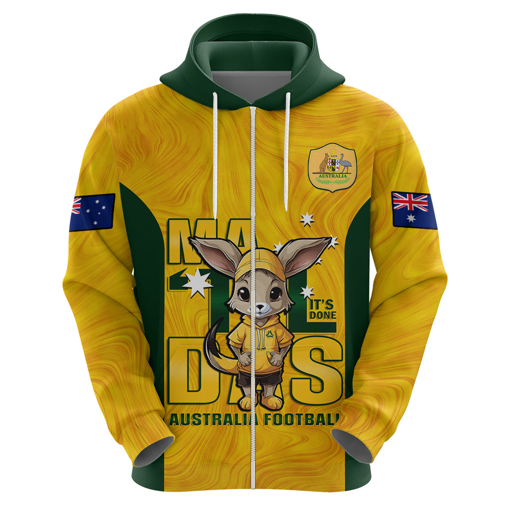 custom-matildas-hoodie-australian-cute-mascot-unique-gold-version