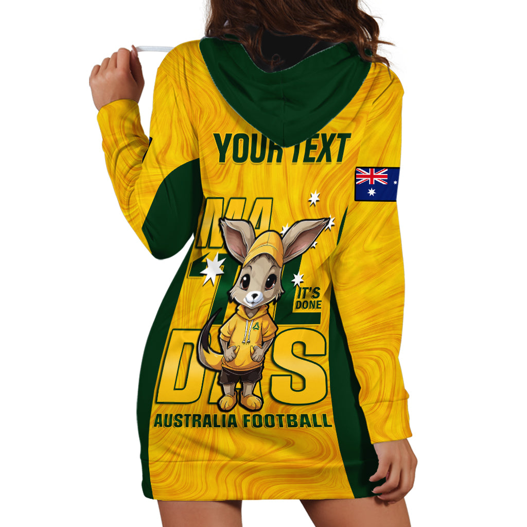 custom-matildas-hoodie-dress-australian-cute-mascot-unique-gold-version