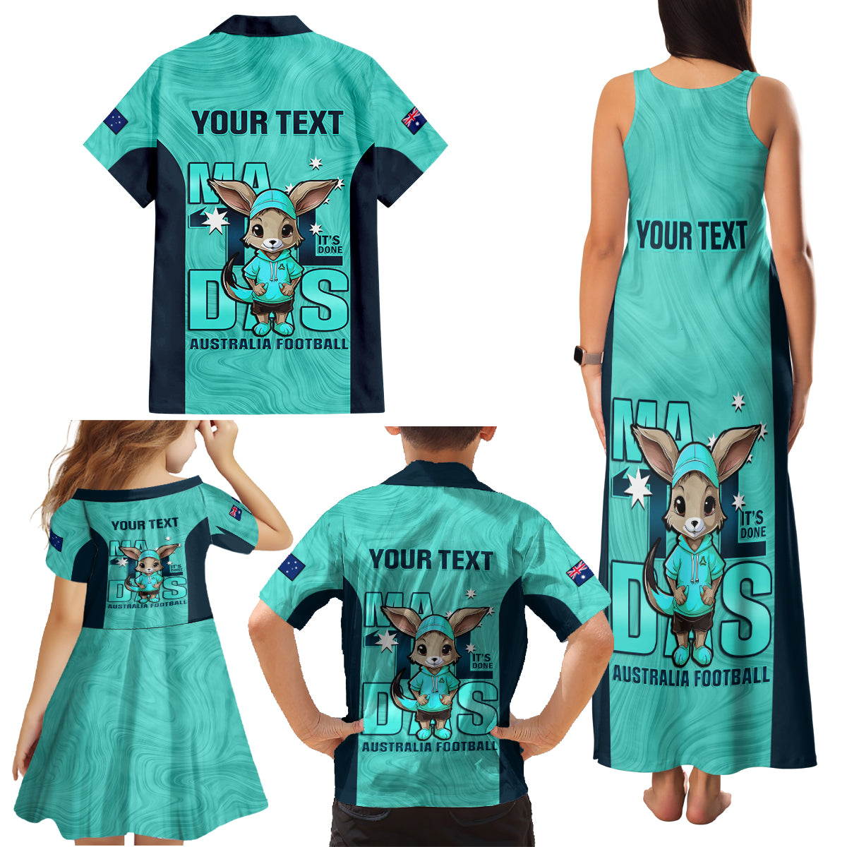 custom-matildas-family-matching-tank-maxi-dress-and-hawaiian-shirt-australian-cute-mascot-unique-turquosie-version