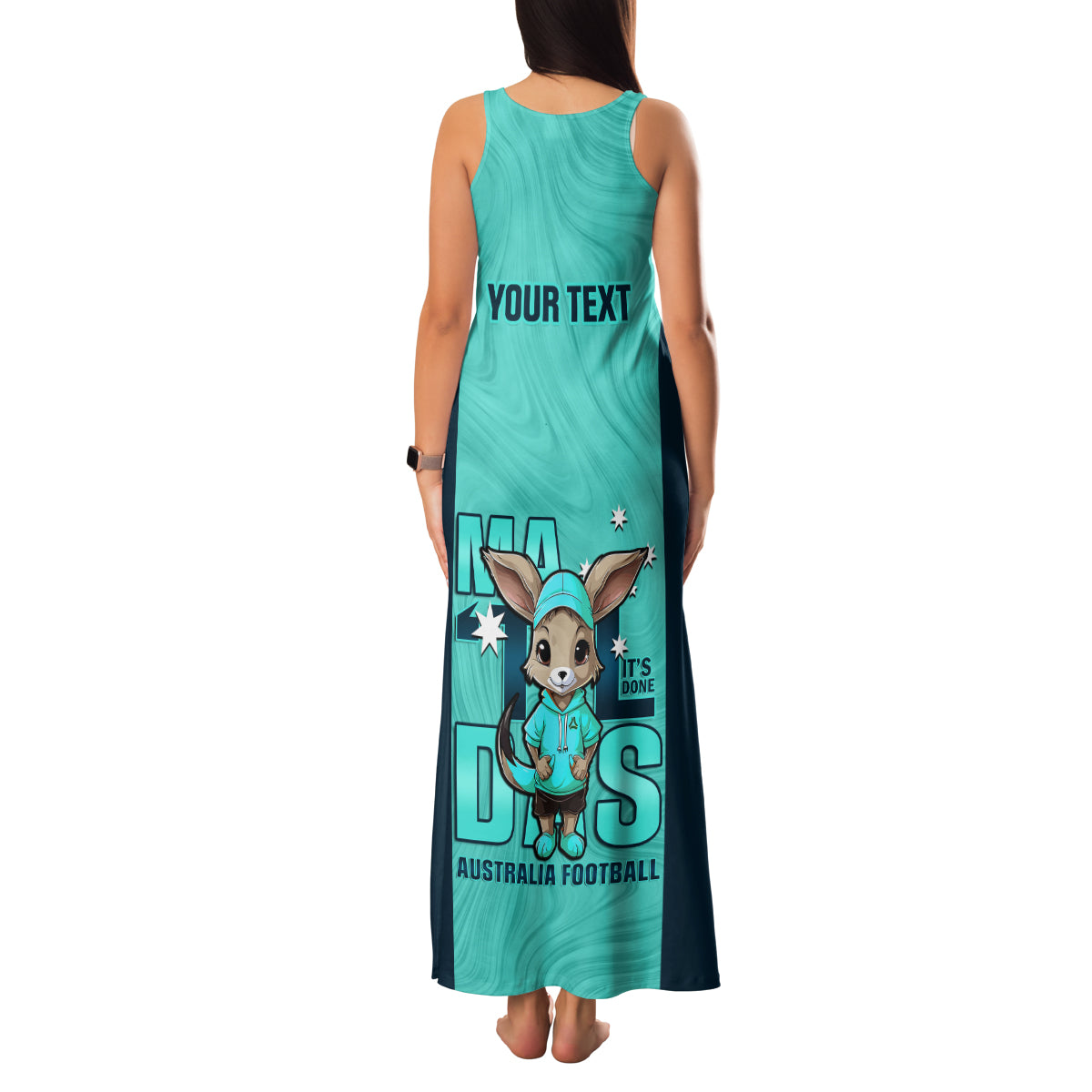 custom-matildas-family-matching-tank-maxi-dress-and-hawaiian-shirt-australian-cute-mascot-unique-turquosie-version