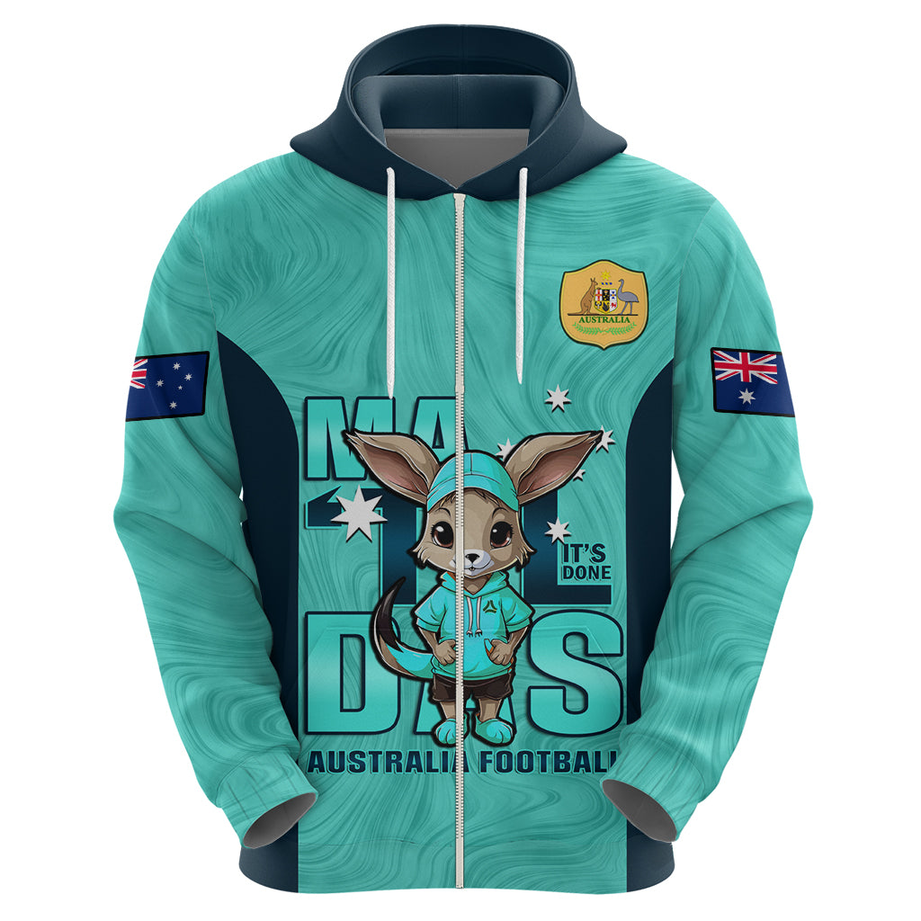 custom-matildas-hoodie-australian-cute-mascot-unique-turquosie-version