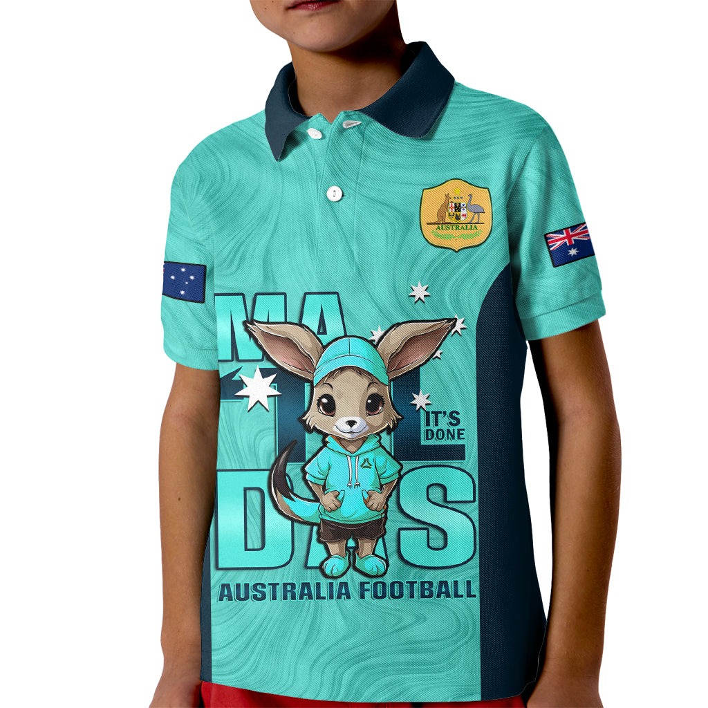 custom-matildas-kid-polo-shirt-australian-cute-mascot-unique-turquosie-version