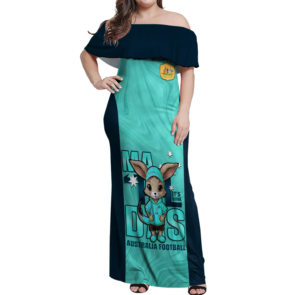 custom-matildas-off-shoulder-maxi-dress-australian-cute-mascot-unique-turquosie-version