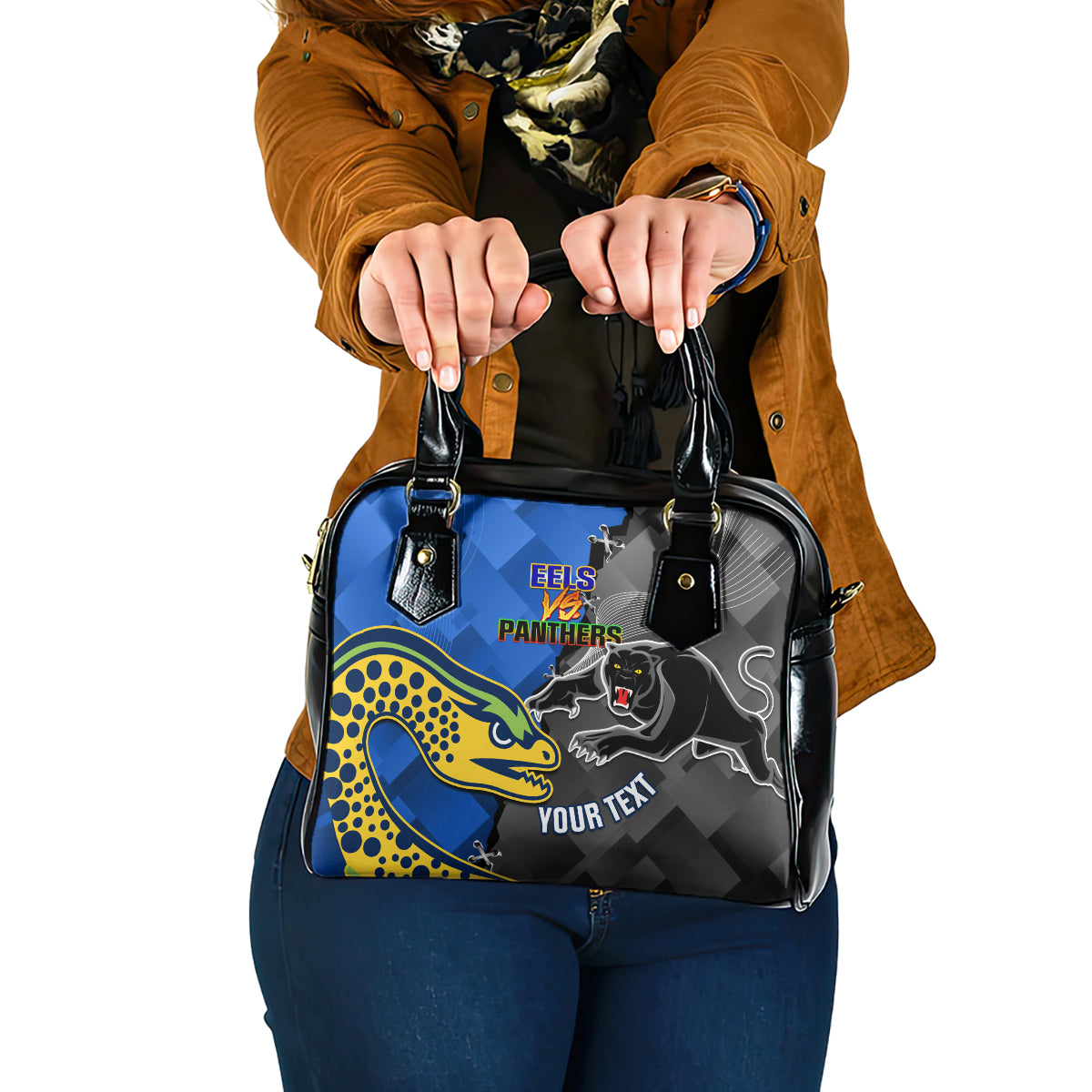 personalised-panthers-and-eels-shoulder-handbag-sporty-version