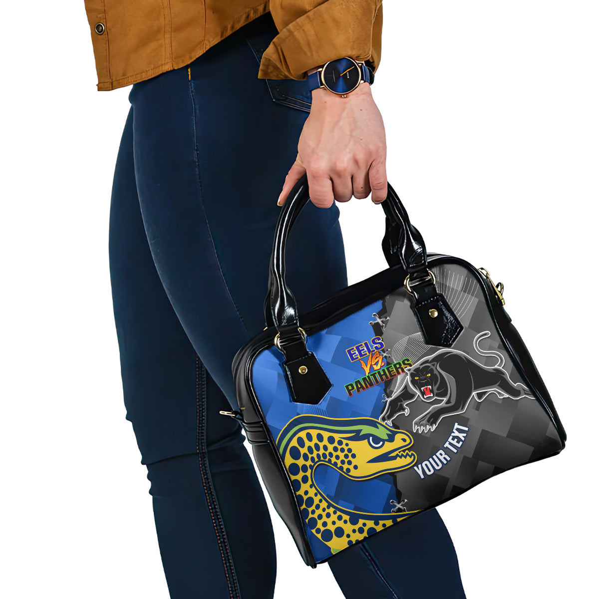 personalised-panthers-and-eels-shoulder-handbag-sporty-version