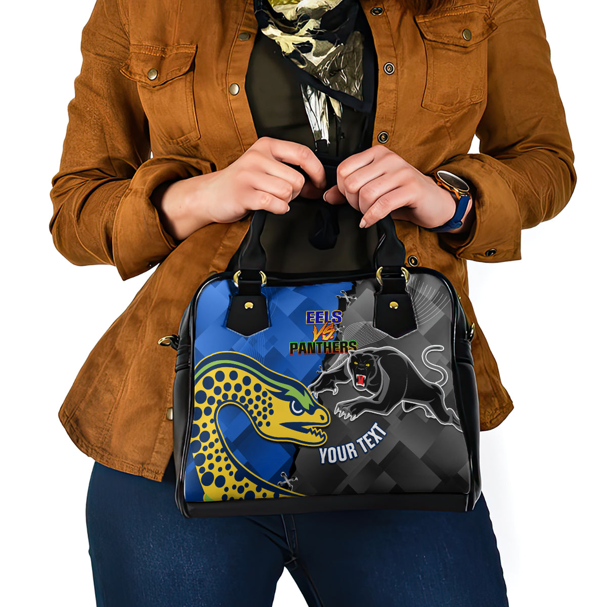 personalised-panthers-and-eels-shoulder-handbag-sporty-version