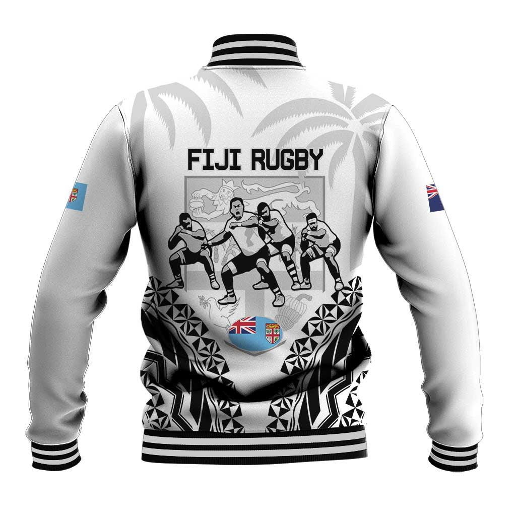 New Zealand And Fiji Tapa Rugby Baseball Jacket Haka Dance Mix Cibi Dance Together