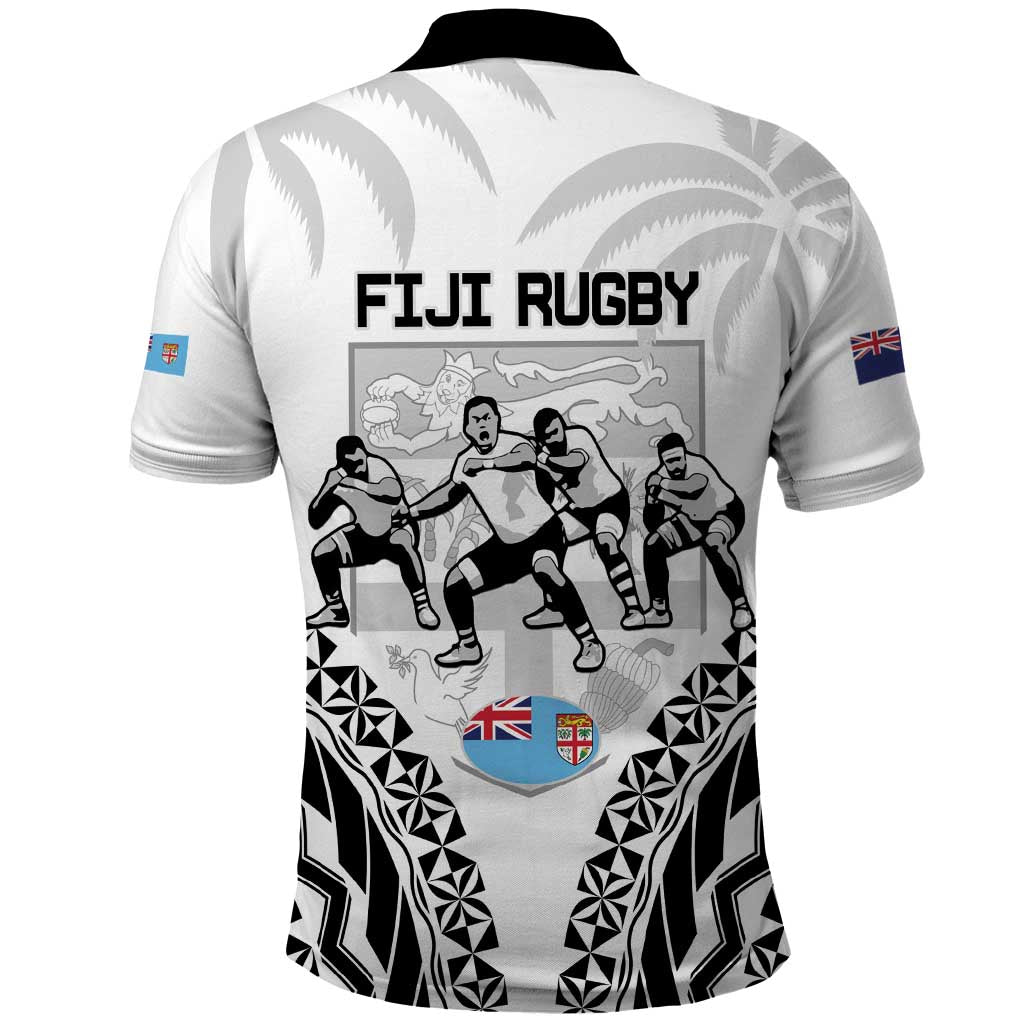 New Zealand And Fiji Tapa Rugby Polo Shirt Haka Dance Mix Cibi Dance Together