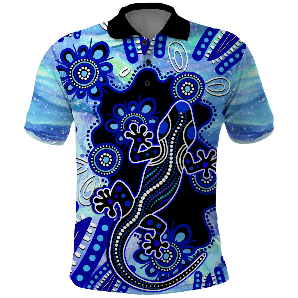 australia-polo-shirt-aussie-opal-pattern-with-lizard-aboriginal-art-turquoise