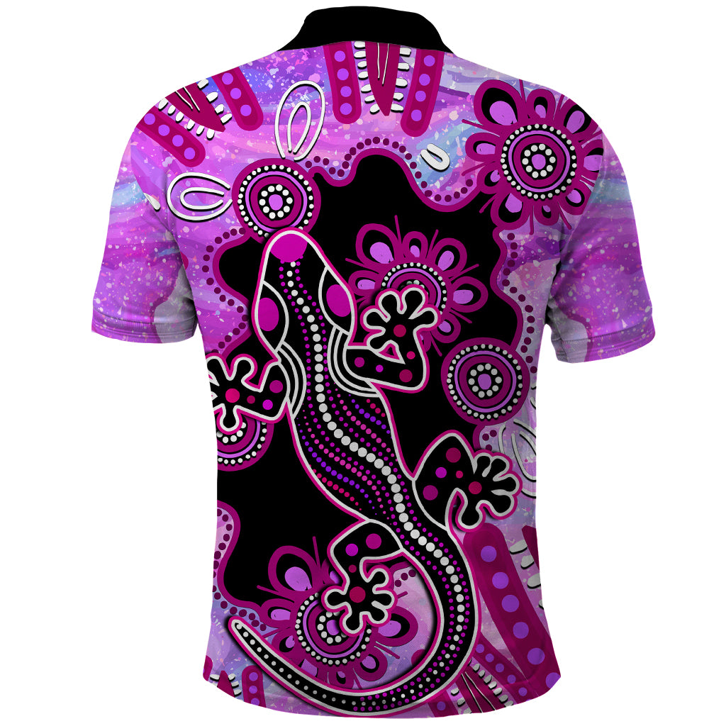 australia-polo-shirt-aussie-opal-pattern-with-lizard-aboriginal-art-pink