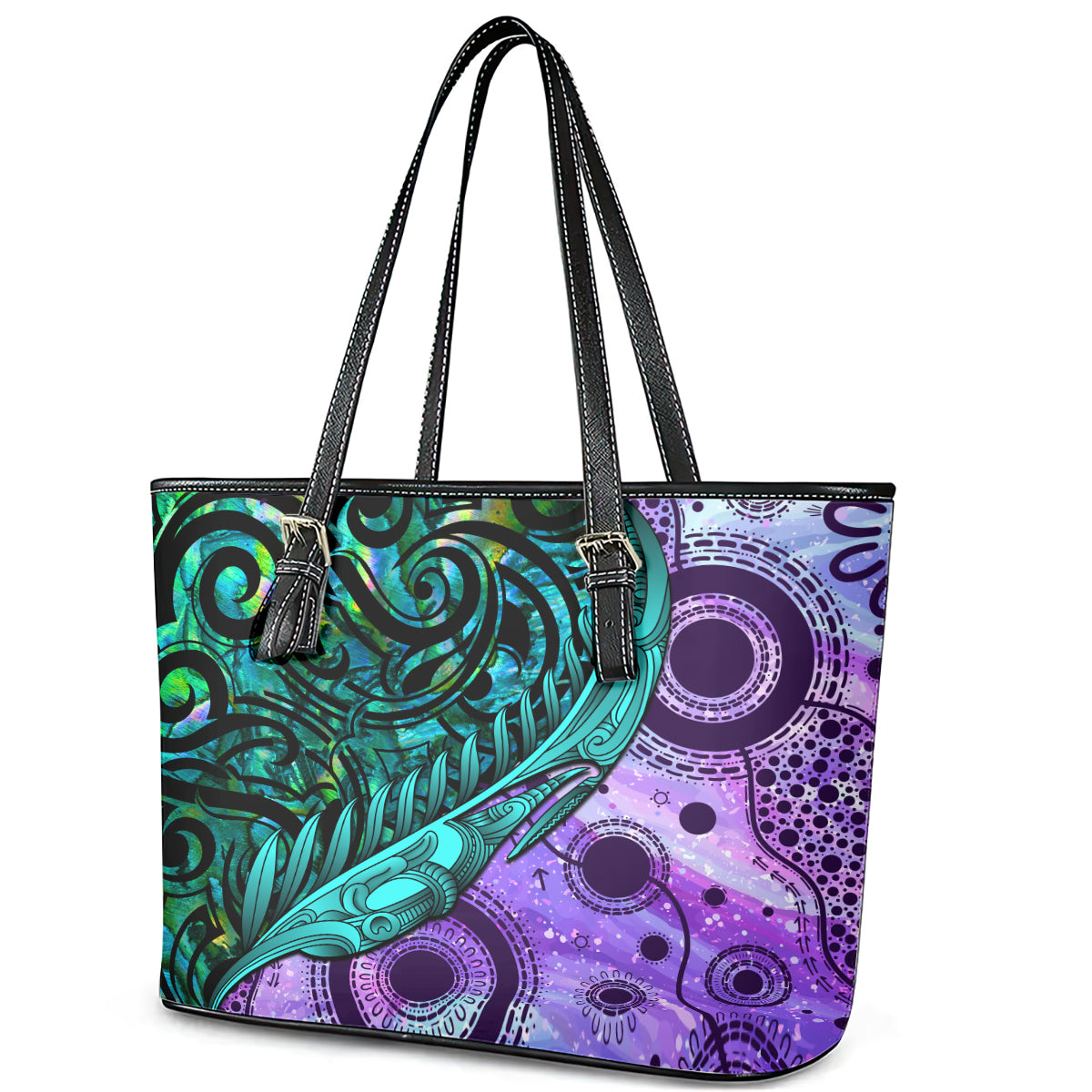 new-zealand-paua-shell-with-australia-opal-unique-combine-leather-tote-bag