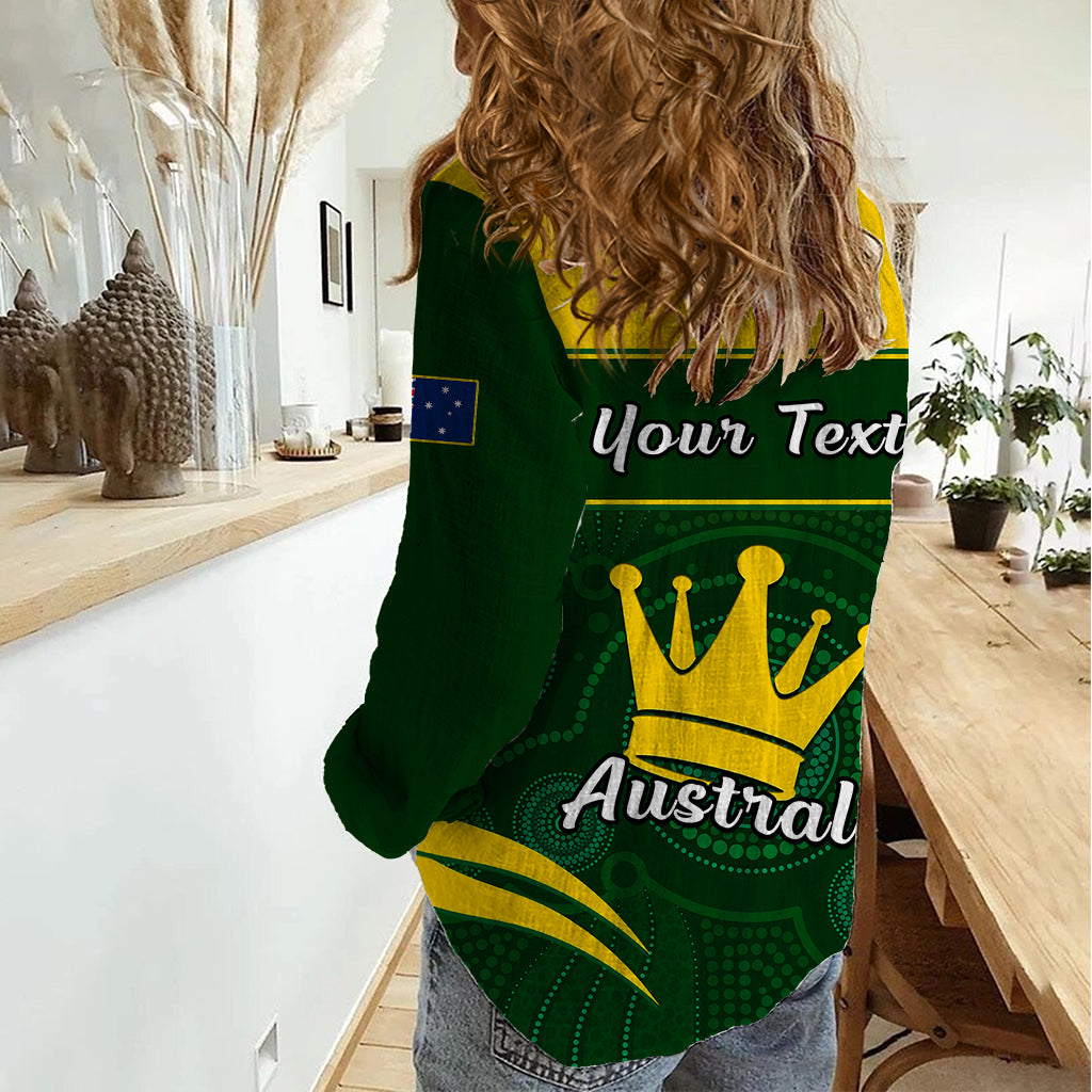 personalised-12-june-australia-king-birthday-women-casual-shirt-aboriginal-national-color