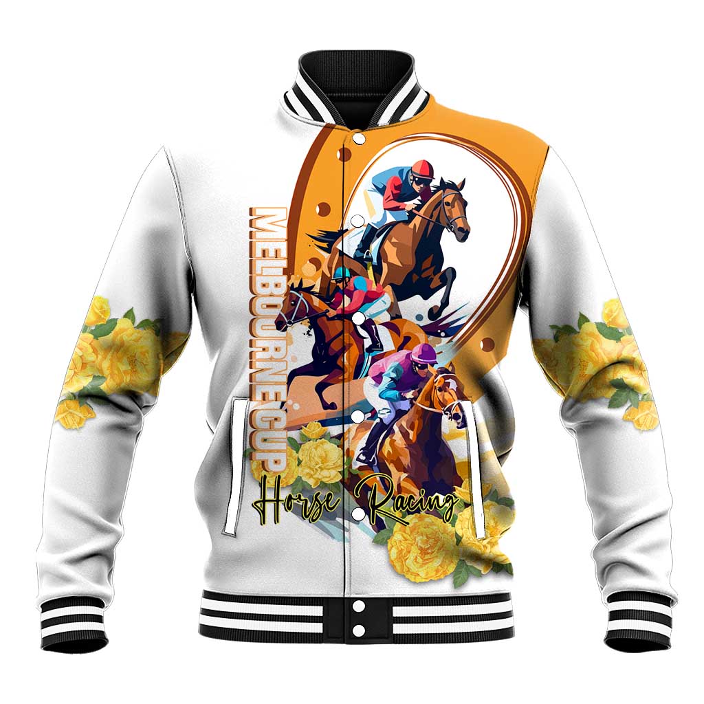 Melbourne Cup Australia Baseball Jacket Horse Racing Happy 164th Anniversary