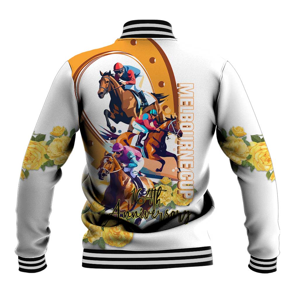 Melbourne Cup Australia Baseball Jacket Horse Racing Happy 164th Anniversary