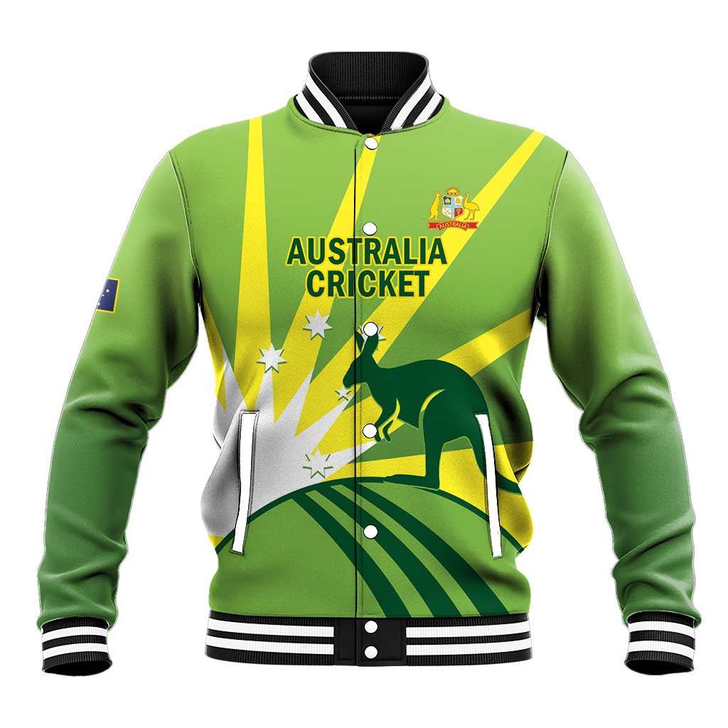 Custom Australia Cricket Baseball Jacket Go Champions Aussies