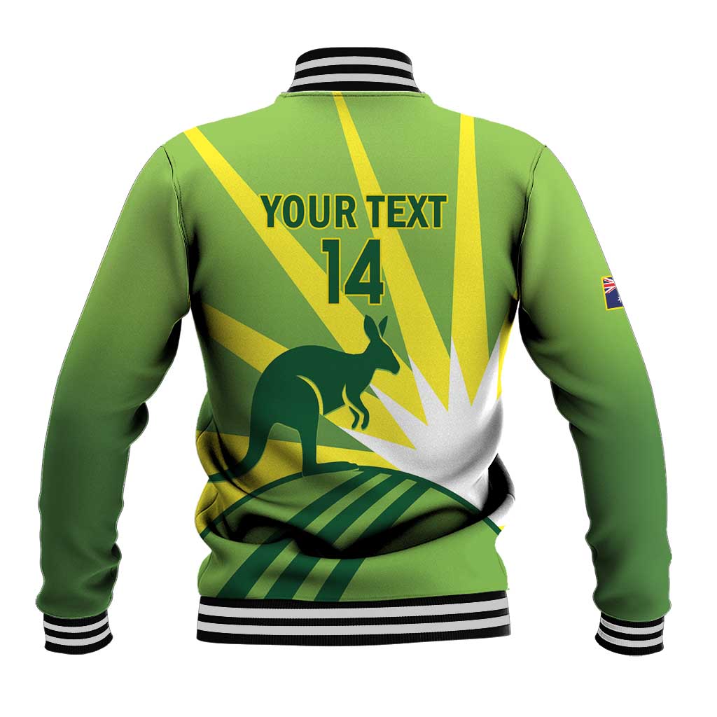 Custom Australia Cricket Baseball Jacket Go Champions Aussies