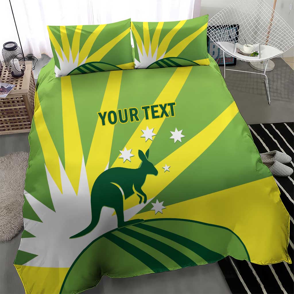 Custom Australia Cricket Bedding Set Go Champions Aussies