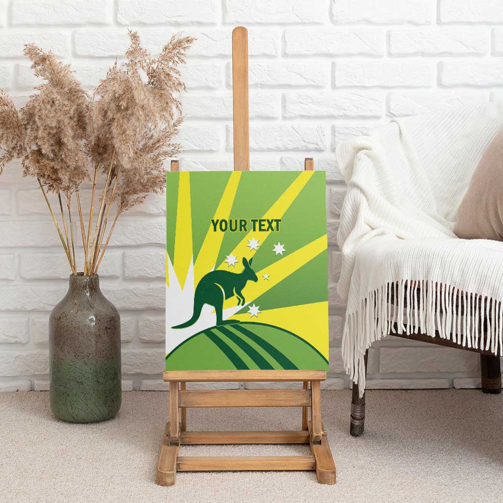 Custom Australia Cricket Canvas Wall Art Go Champions Aussies