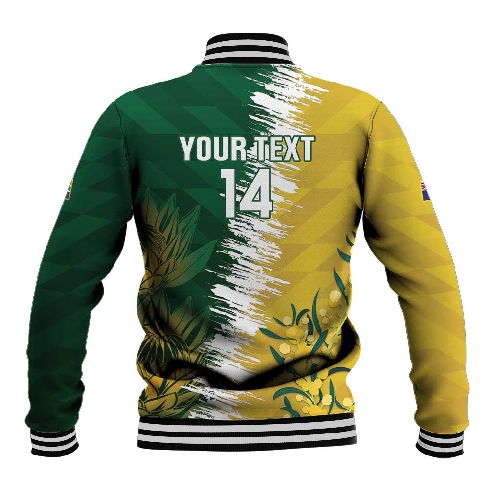 Custom Australia And South Africa Cricket Baseball Jacket Aussies Proteas Together