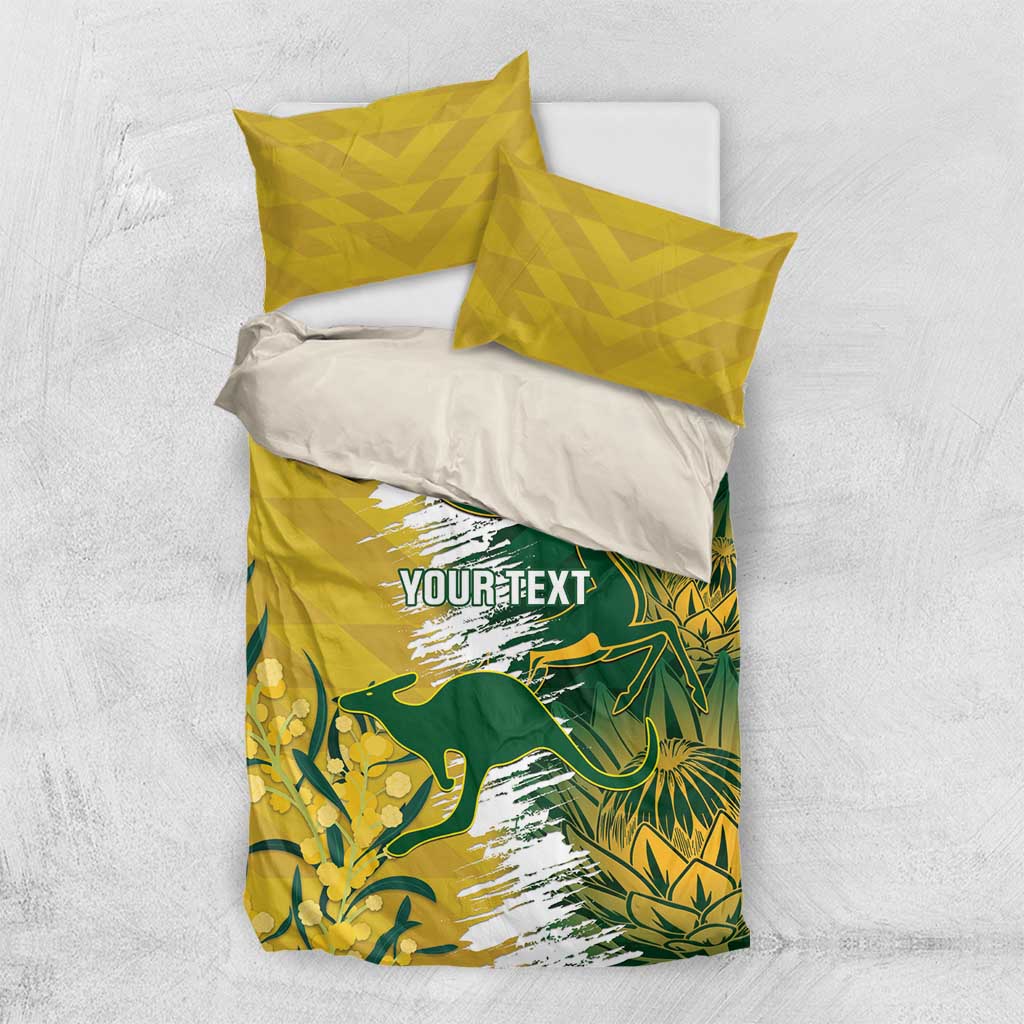 Custom Australia And South Africa Cricket Bedding Set Aussies Proteas Together