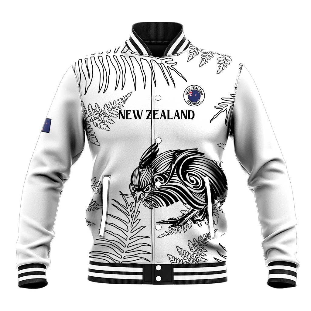 Custom New Zealand Kiwi Football Baseball Jacket Aotearoa Silver Fern