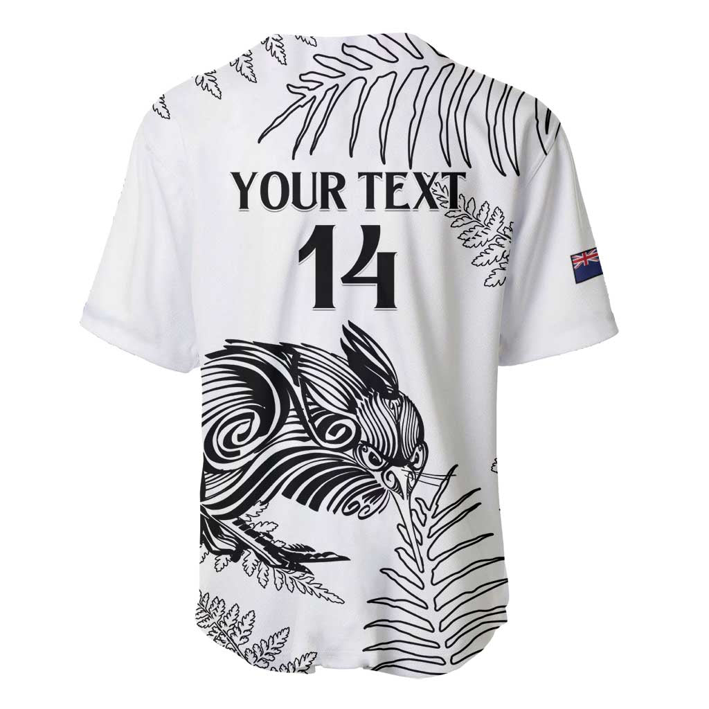 Custom New Zealand Kiwi Football Baseball Jersey Aotearoa Silver Fern