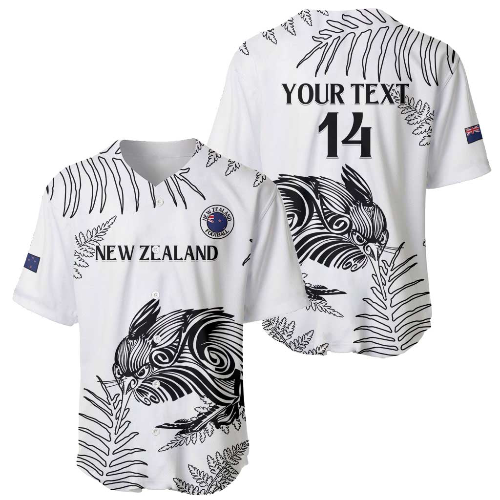 Custom New Zealand Kiwi Football Baseball Jersey Aotearoa Silver Fern