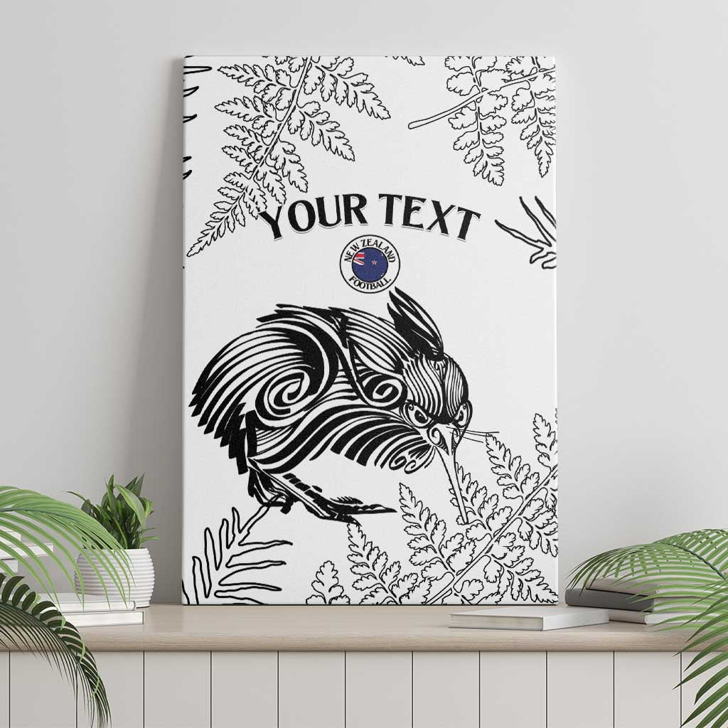 Custom New Zealand Kiwi Football Canvas Wall Art Aotearoa Silver Fern