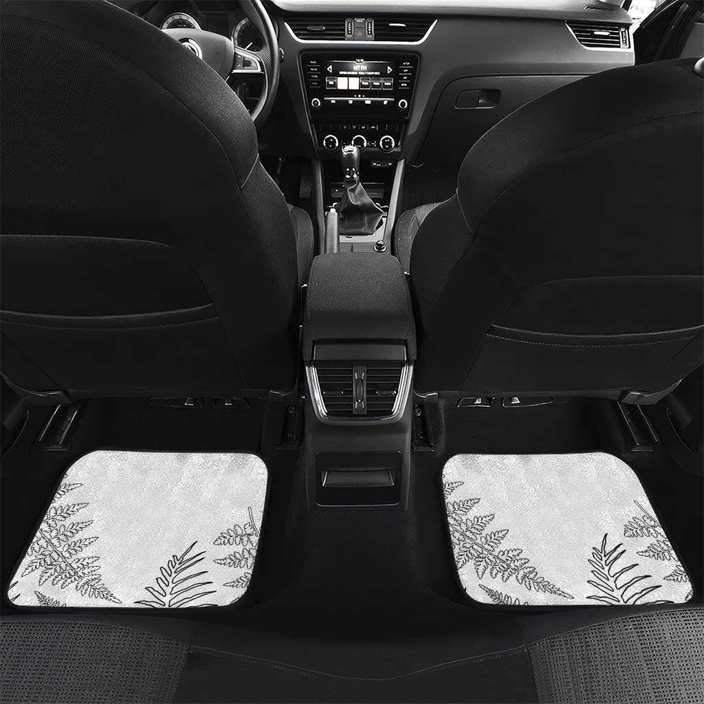 Custom New Zealand Kiwi Football Car Mats Aotearoa Silver Fern