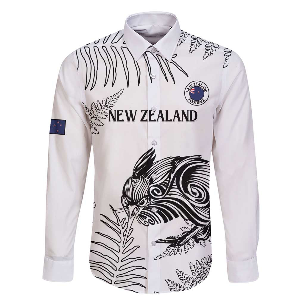 Custom New Zealand Kiwi Football Family Matching Long Sleeve Bodycon Dress and Hawaiian Shirt Aotearoa Silver Fern