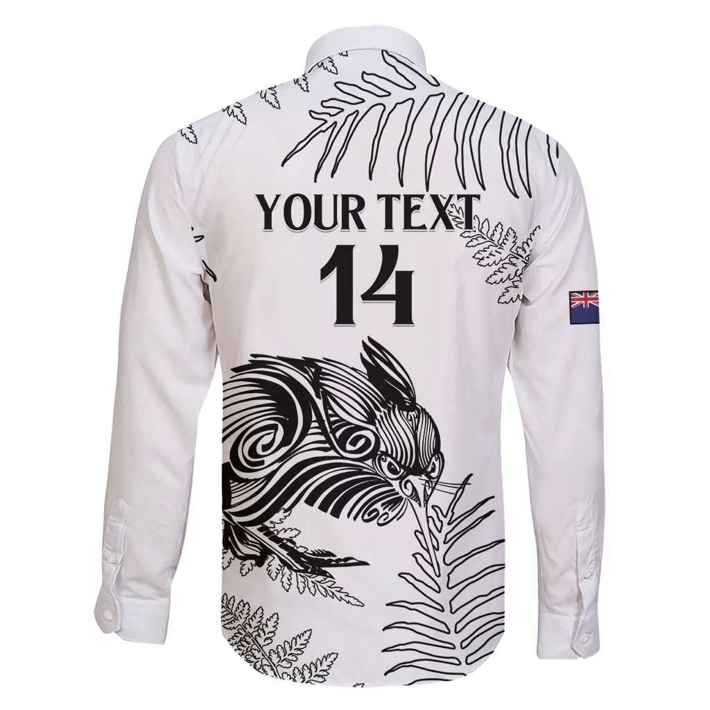 Custom New Zealand Kiwi Football Family Matching Short Sleeve Bodycon Dress and Hawaiian Shirt Aotearoa Silver Fern