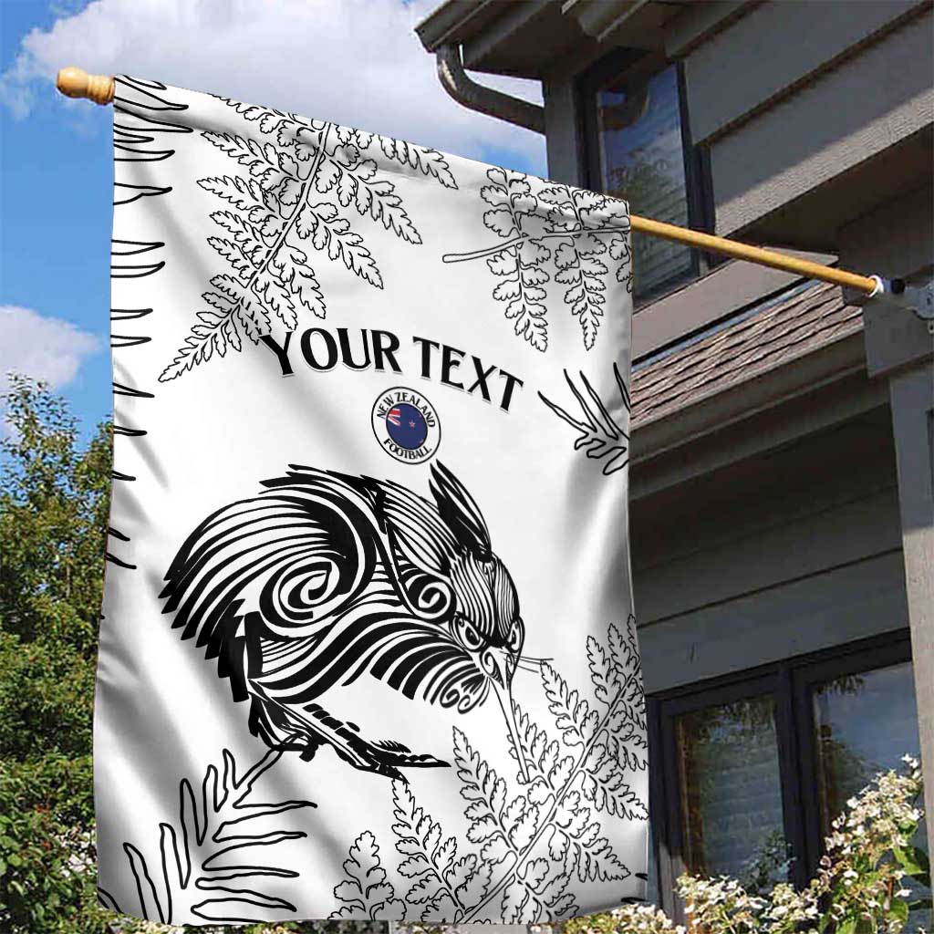 Custom New Zealand Kiwi Football Garden Flag Aotearoa Silver Fern