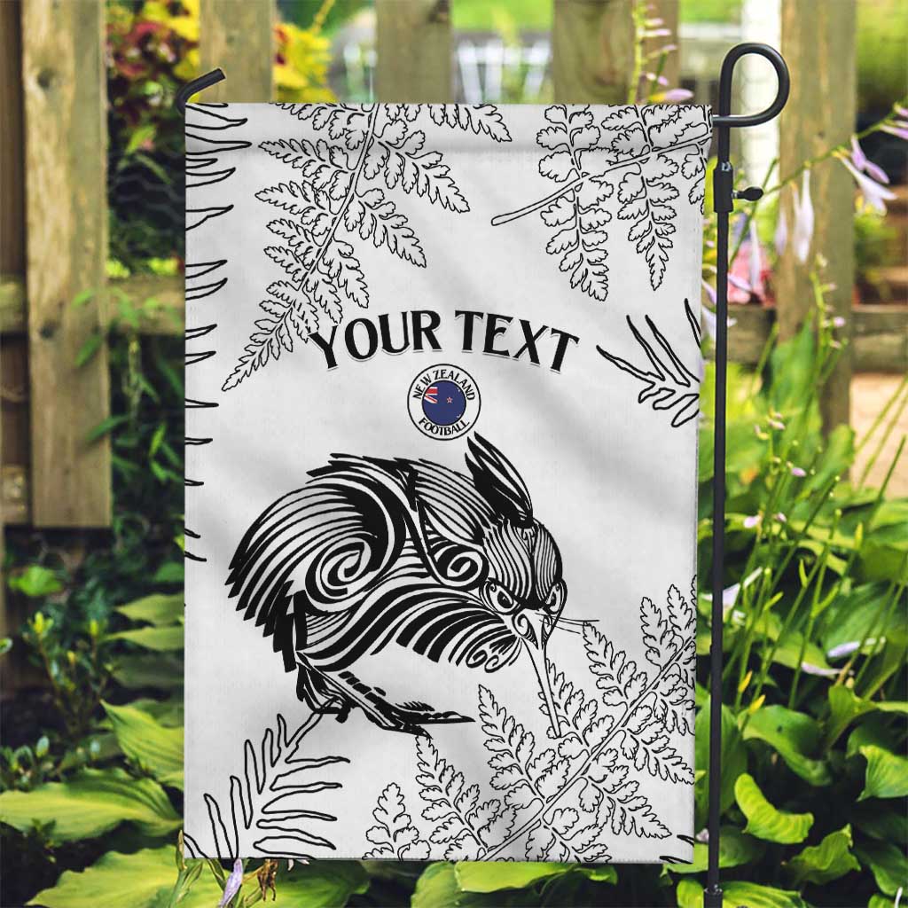 Custom New Zealand Kiwi Football Garden Flag Aotearoa Silver Fern