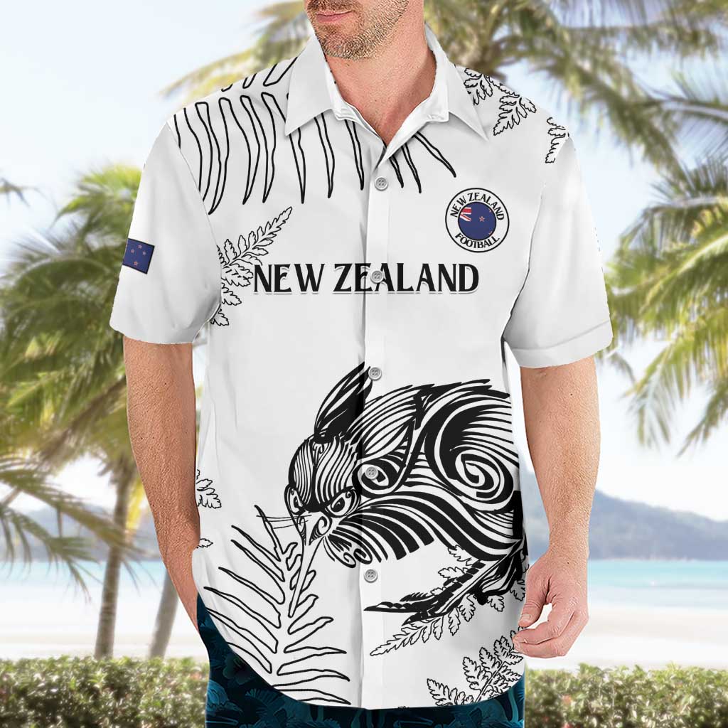 Custom New Zealand Kiwi Football Hawaiian Shirt Aotearoa Silver Fern