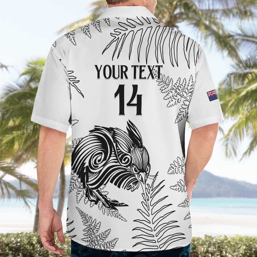 Custom New Zealand Kiwi Football Hawaiian Shirt Aotearoa Silver Fern