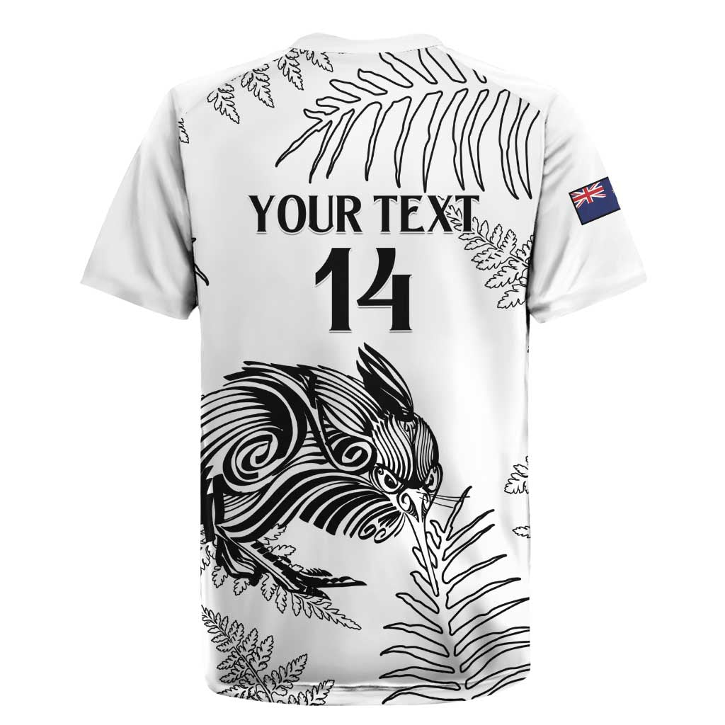 Custom New Zealand Kiwi Football Rugby Jersey Aotearoa Silver Fern