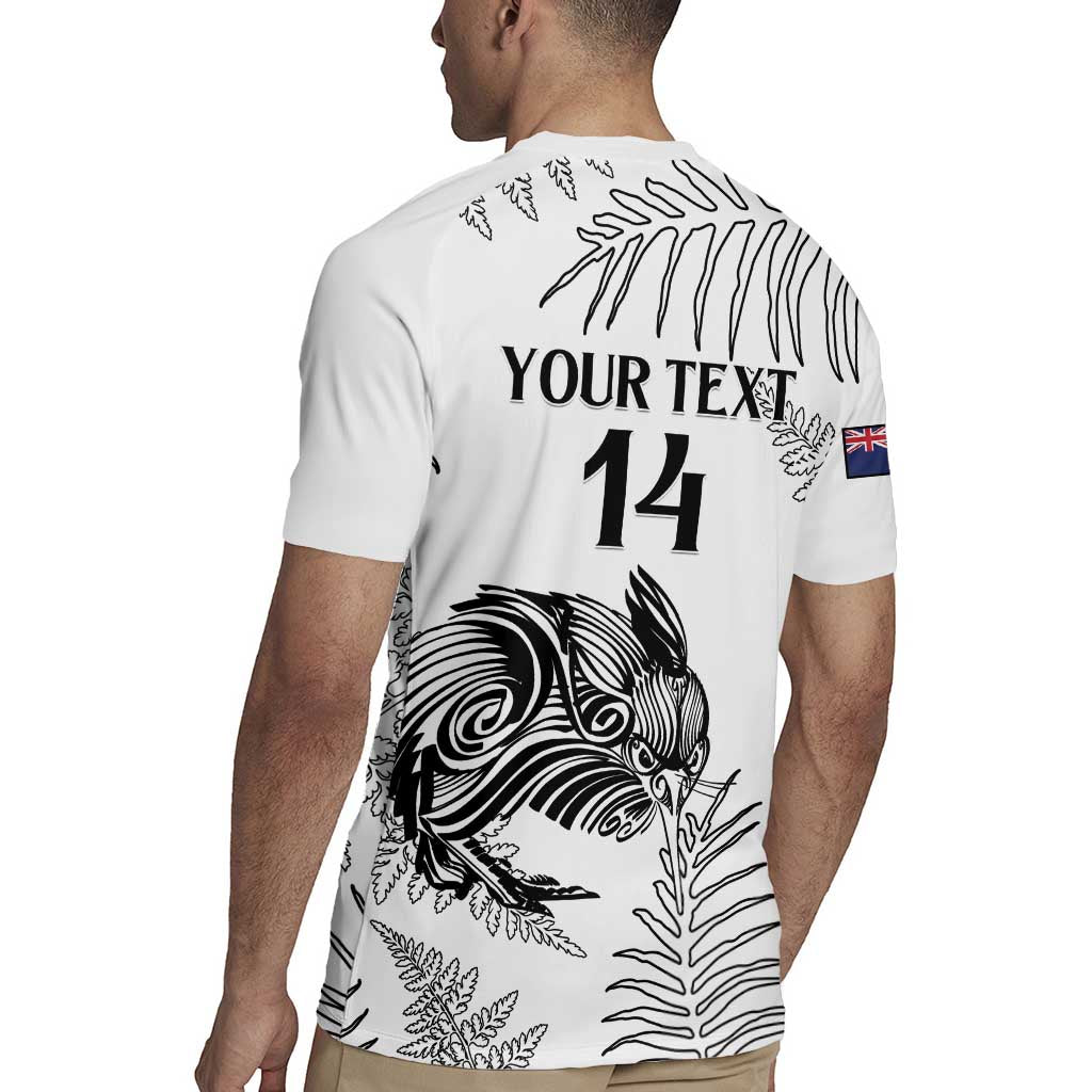 Custom New Zealand Kiwi Football Rugby Jersey Aotearoa Silver Fern