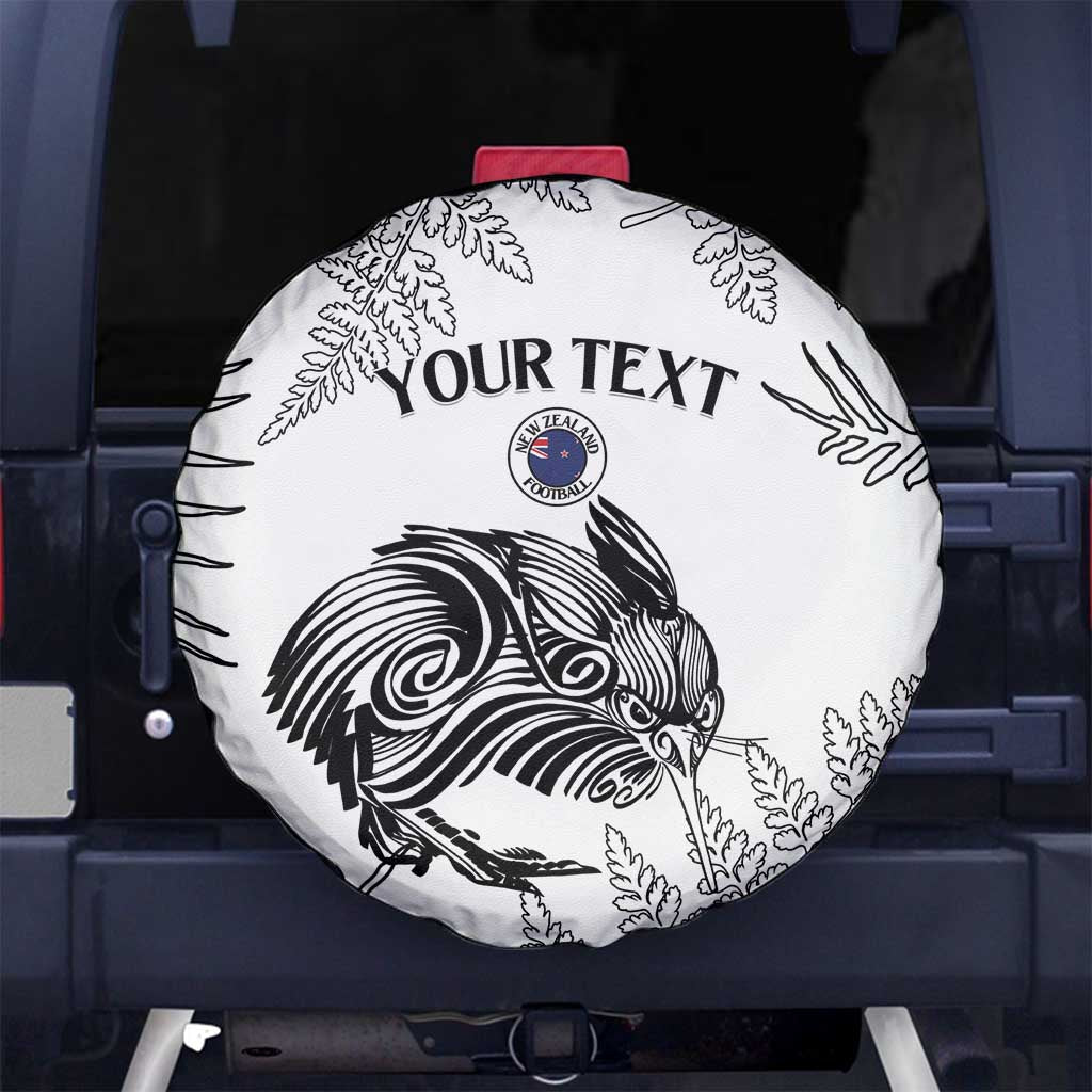 Custom New Zealand Kiwi Football Spare Tire Cover Aotearoa Silver Fern